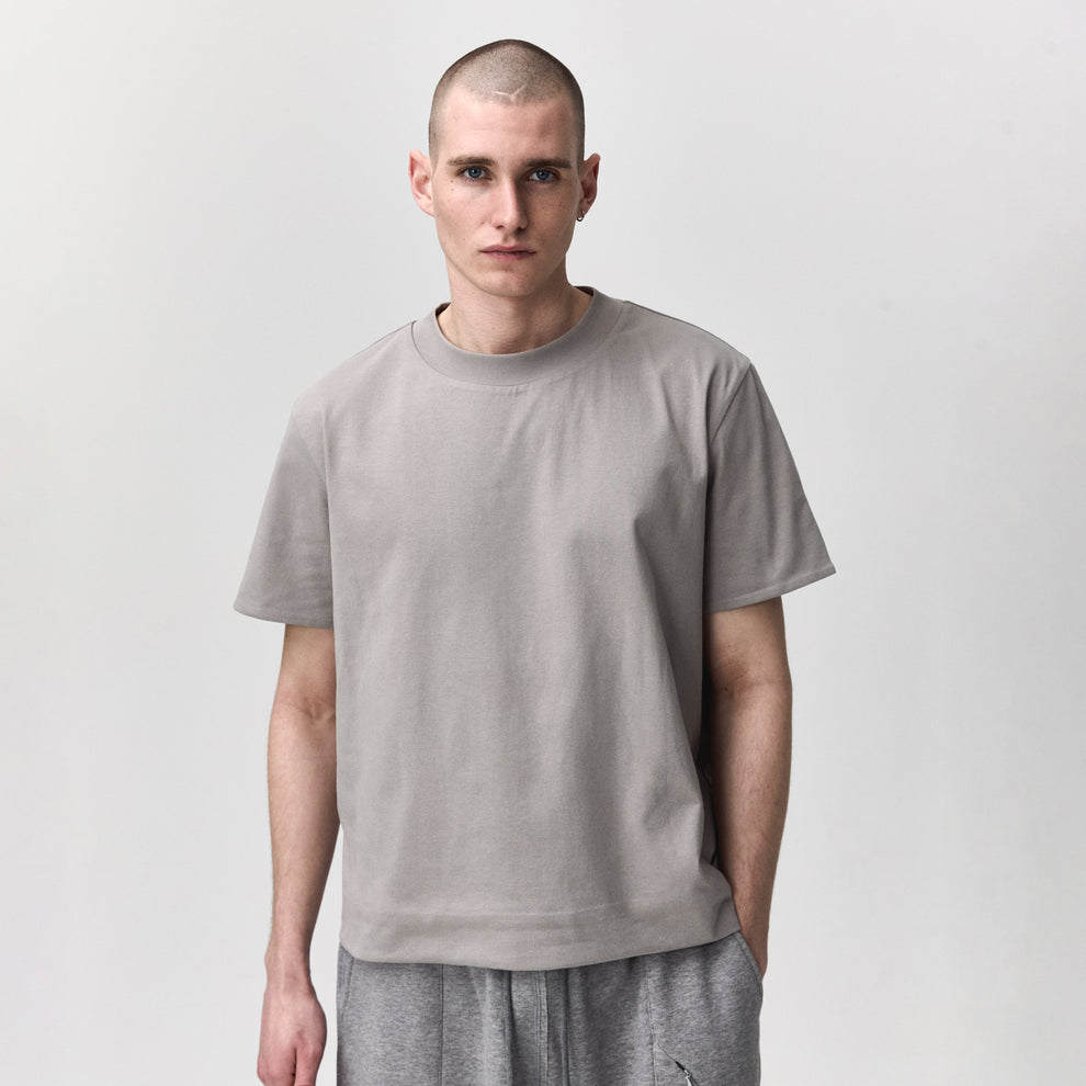 GANDER / Reversible Tee Grey/Beige