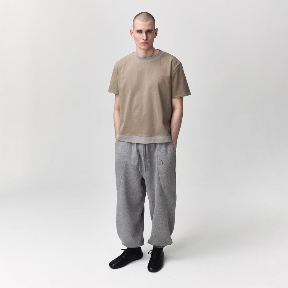 GANDER / Reversible Tee Grey/Beige