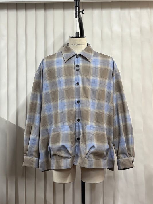 SHINYAKOZUKA / Roomy Shirt (Issue#9)(Blue And Brown Palette)
