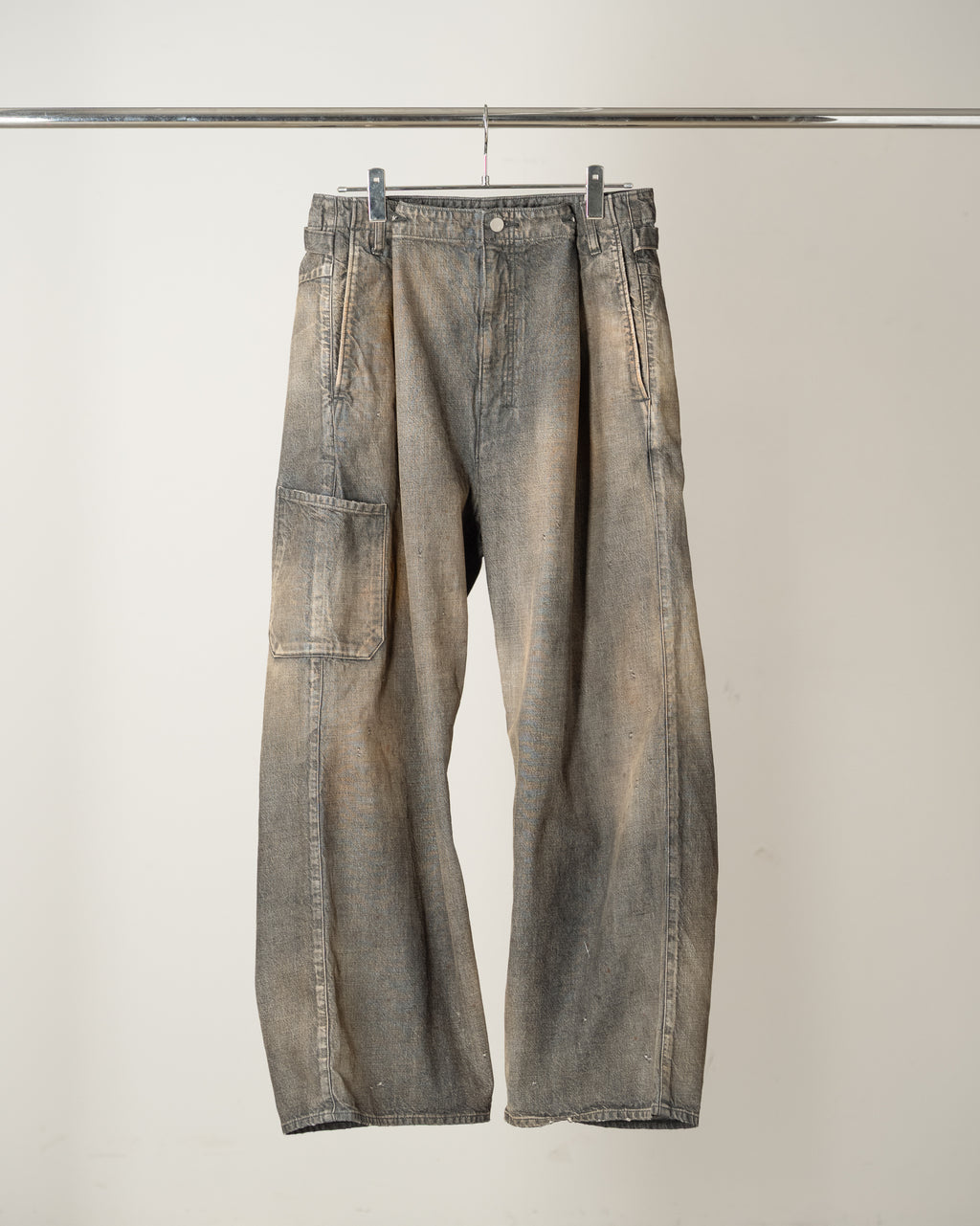 ANCELLM / Denim Painter Pants (Black)
