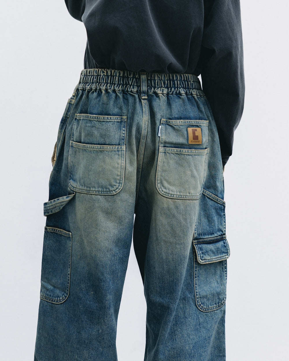 CLESSTE / Vintage Dyed Selvedge Denim Worker Pants (Vintage Indigo)