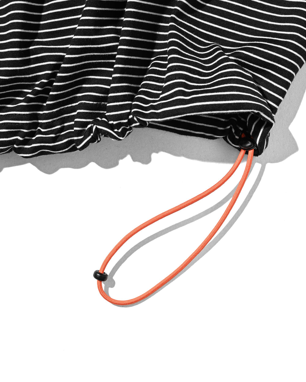 CLESSTE / 'C x Concept' Striped S/S T-Shirt With Drawstrings (Black x White)
