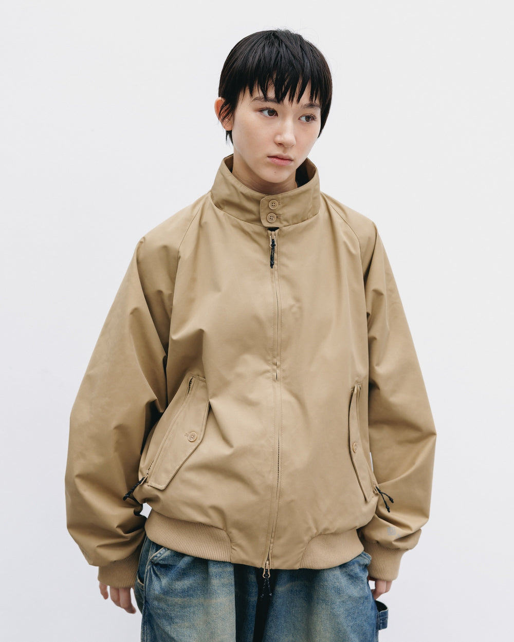 CLESSTE / +Phenix Windstopper® By Gore-Tex Labs Twill City Harrington Jacket (Carmel Beige)