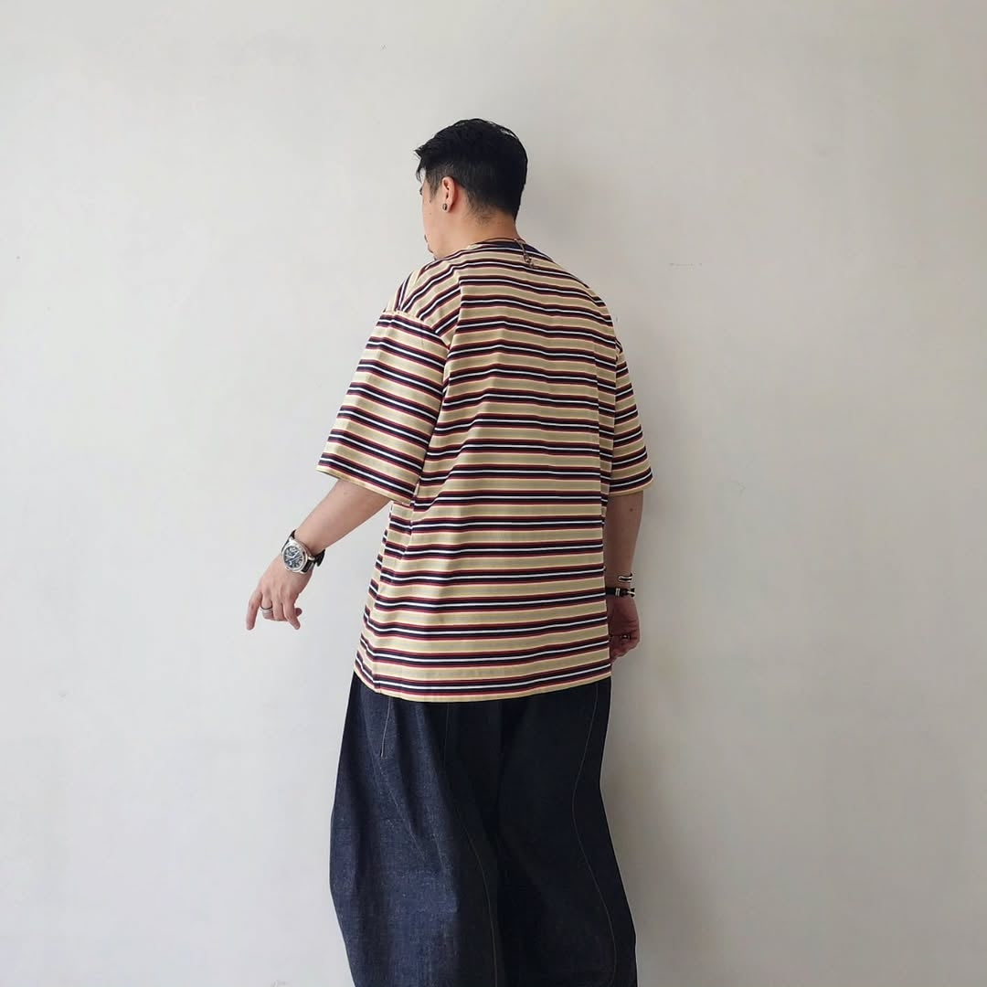 KANEMASA PHIL / 36G Multi Border S/S Tee