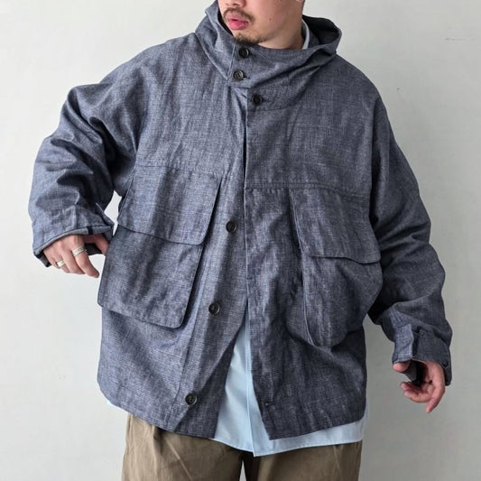 GANDER / Peveril Jacket Navy Check