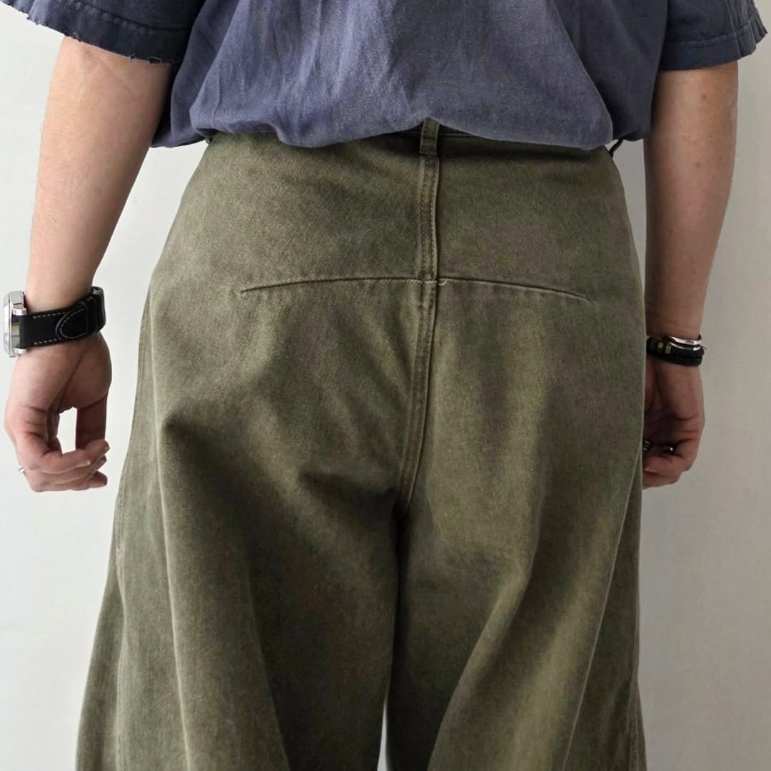 NOMAT / Curve Denim Jeans (Olive Green）