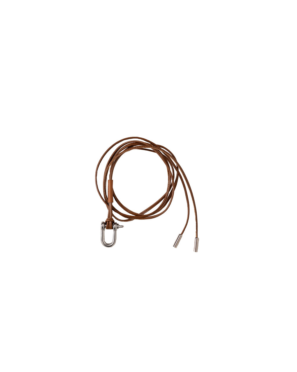 ANCELLM / Leather Rope Bracelet (Brown)