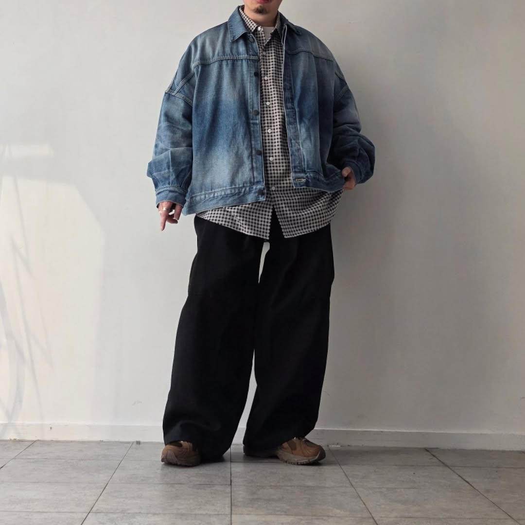 KANEMASA PHIL / 36g Atmosphere Check Shirt (Davos White)