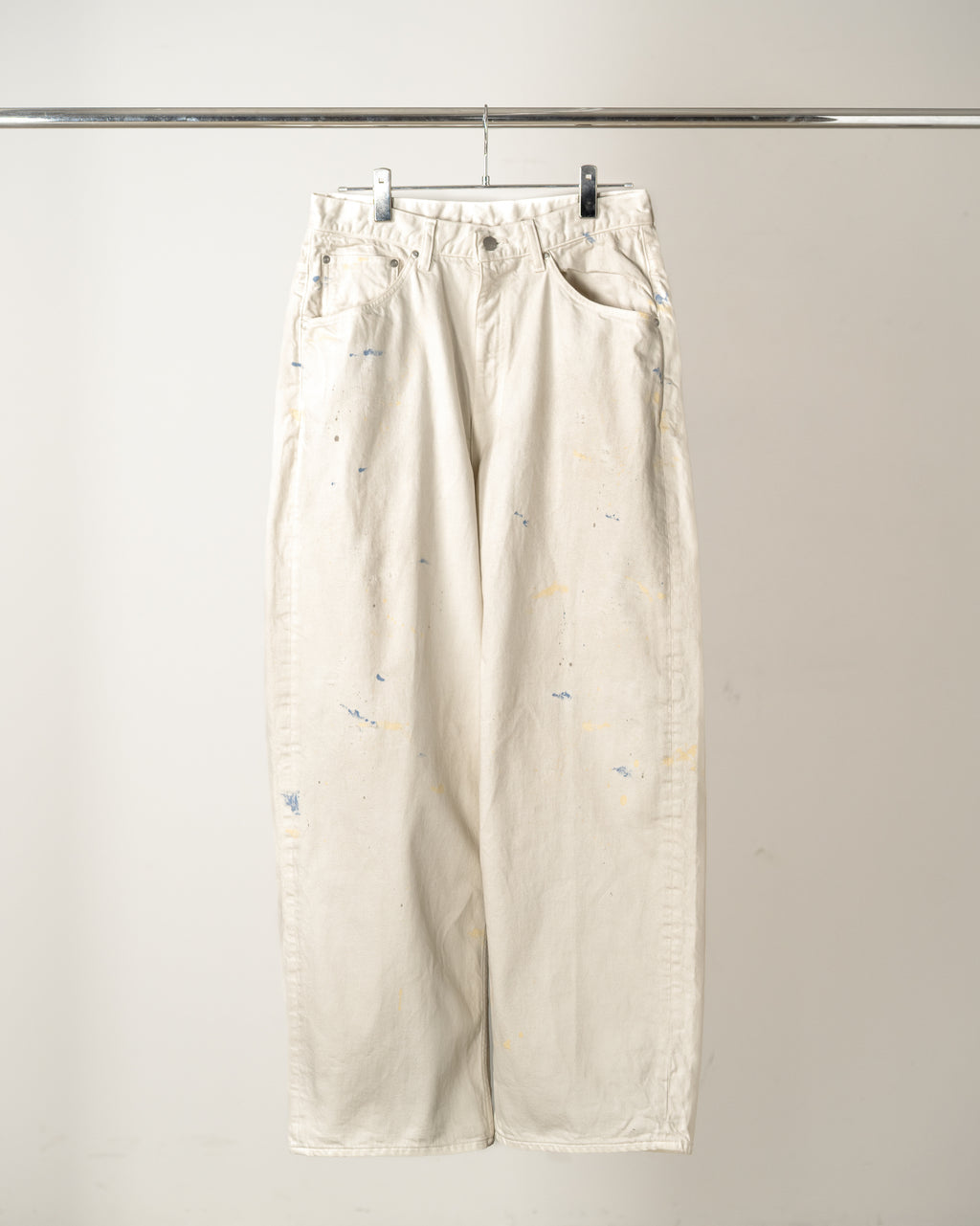 ANCELLM / Straight Wide Denim Pants (G.White)