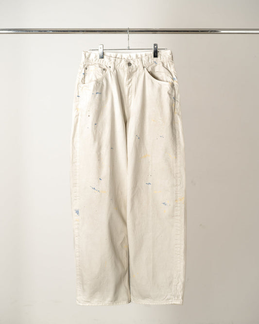 ANCELLM / Straight Wide Denim Pants (G.White)