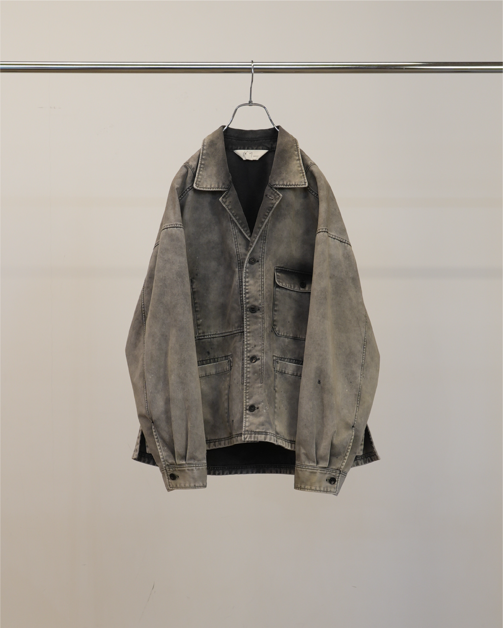 ANCELLM / Chino Shirt Jacket (Black)