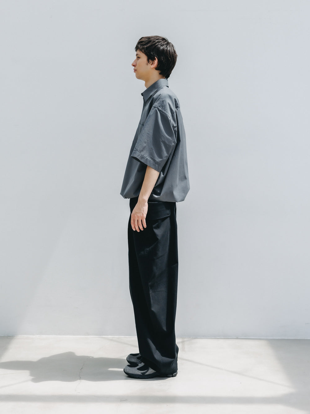 CLESSTE / Mini Plaid S/S Pullover Shirt (Charcoal)