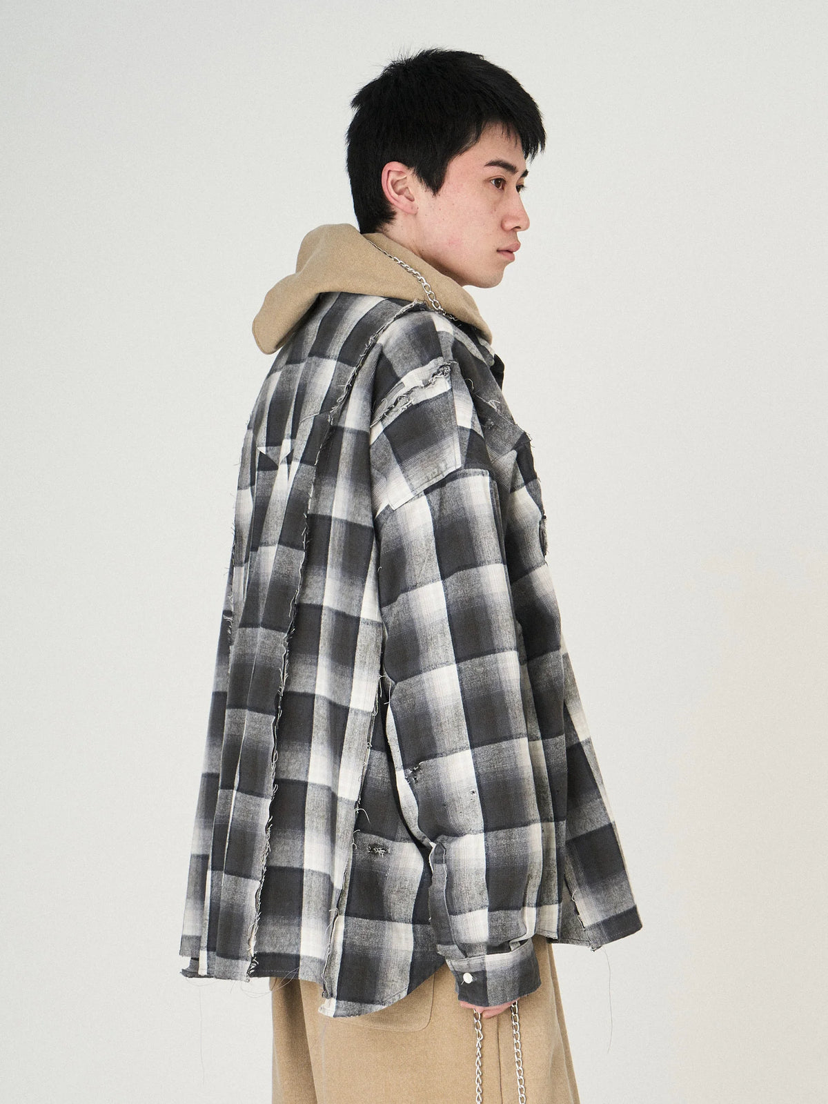 DISCOVERED / Switch Nel Shirts (Black)