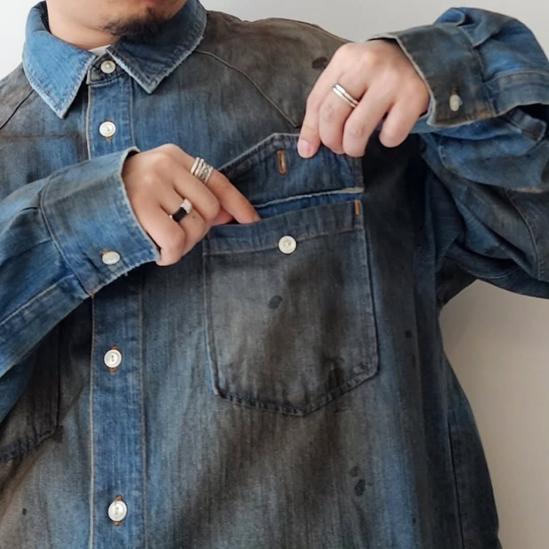 DISCOVERED / Crash Denim Shirts (Indigo)