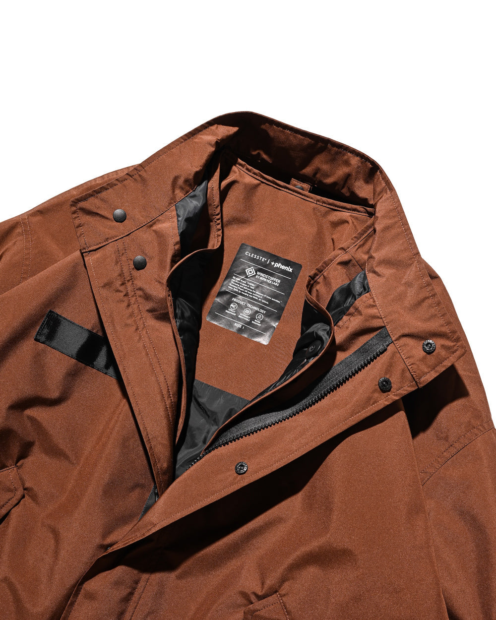 CLESSTE / +Phenix Windstopper ® By Gore-tex Labs City Fishtail Parka With Liner Jacket (Chocolate Brown)