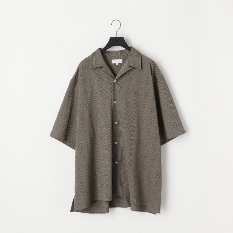 KANEMASA PHIL / 28G Loop Yarn Glen Check Ether Shirt (Beige)