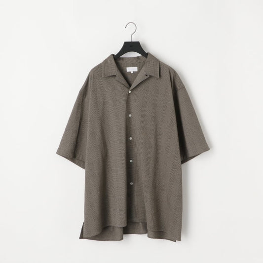 KANEMASA PHIL / 28G Loop Yarn Glen Check Ether Shirt (Beige)