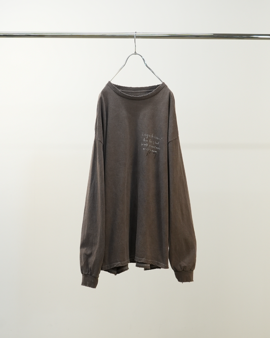 ANCELLM / Message L/S T-Shirt