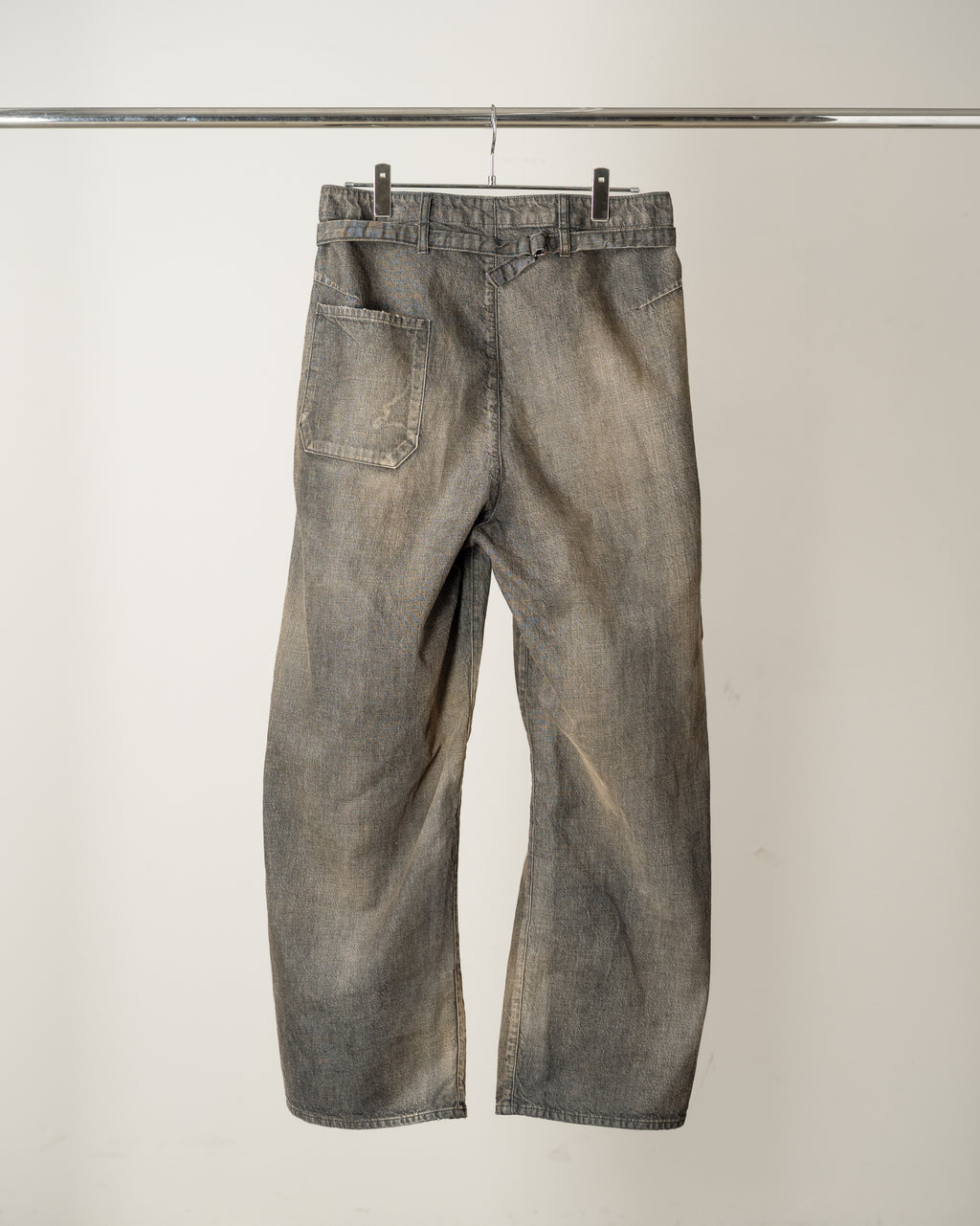 ANCELLM / Denim Painter Pants (Black)