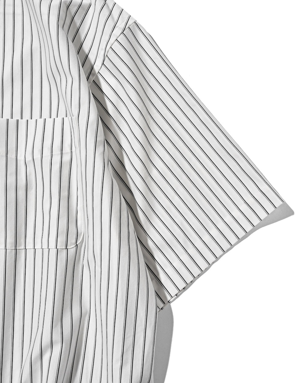 CLESSTE / Thick/Thin Stripe 46G Knit Everyday S/S Shirt (White Stripe)
