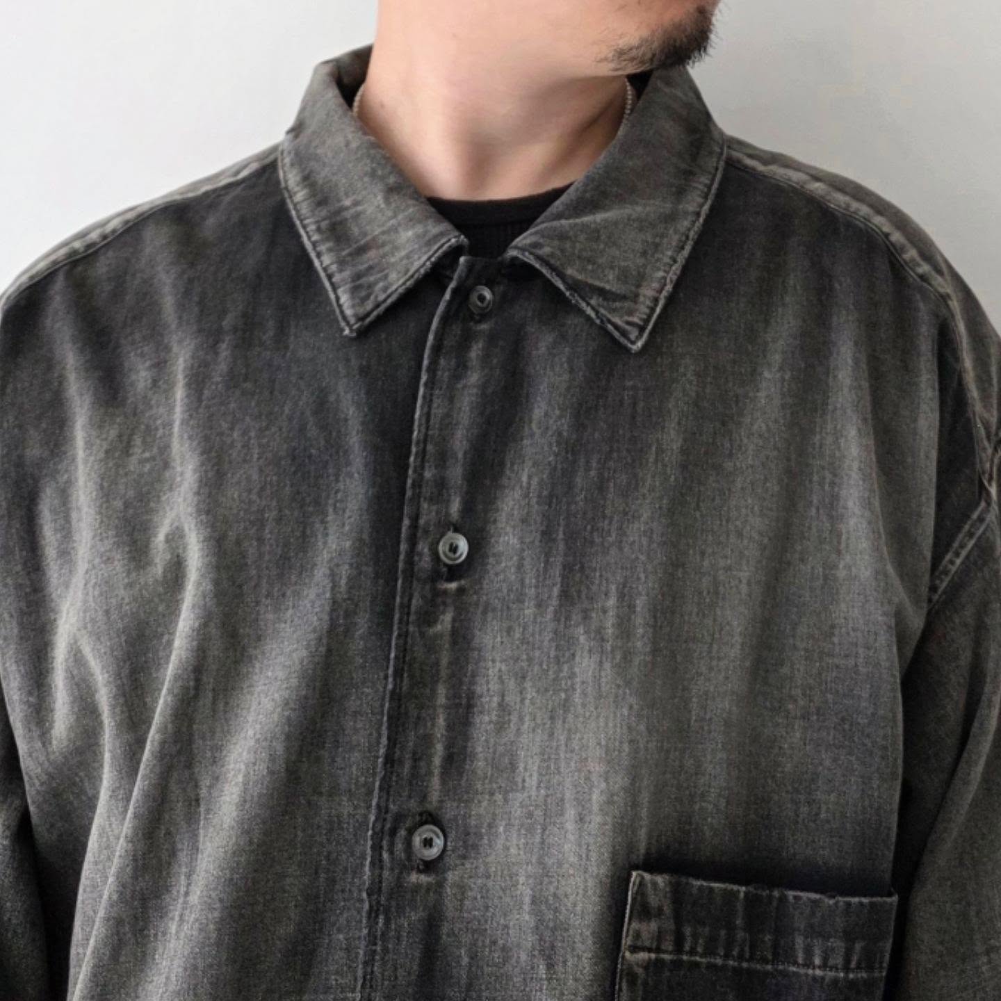 ANCELLM / L.T Oz Denim Shirt (Black)