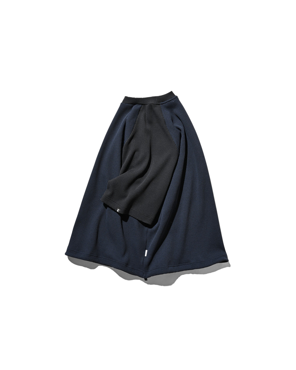 CLESSTE / City Light Thermal Raglan S/S T-Shirt With Drawstrings (Navy x Black)