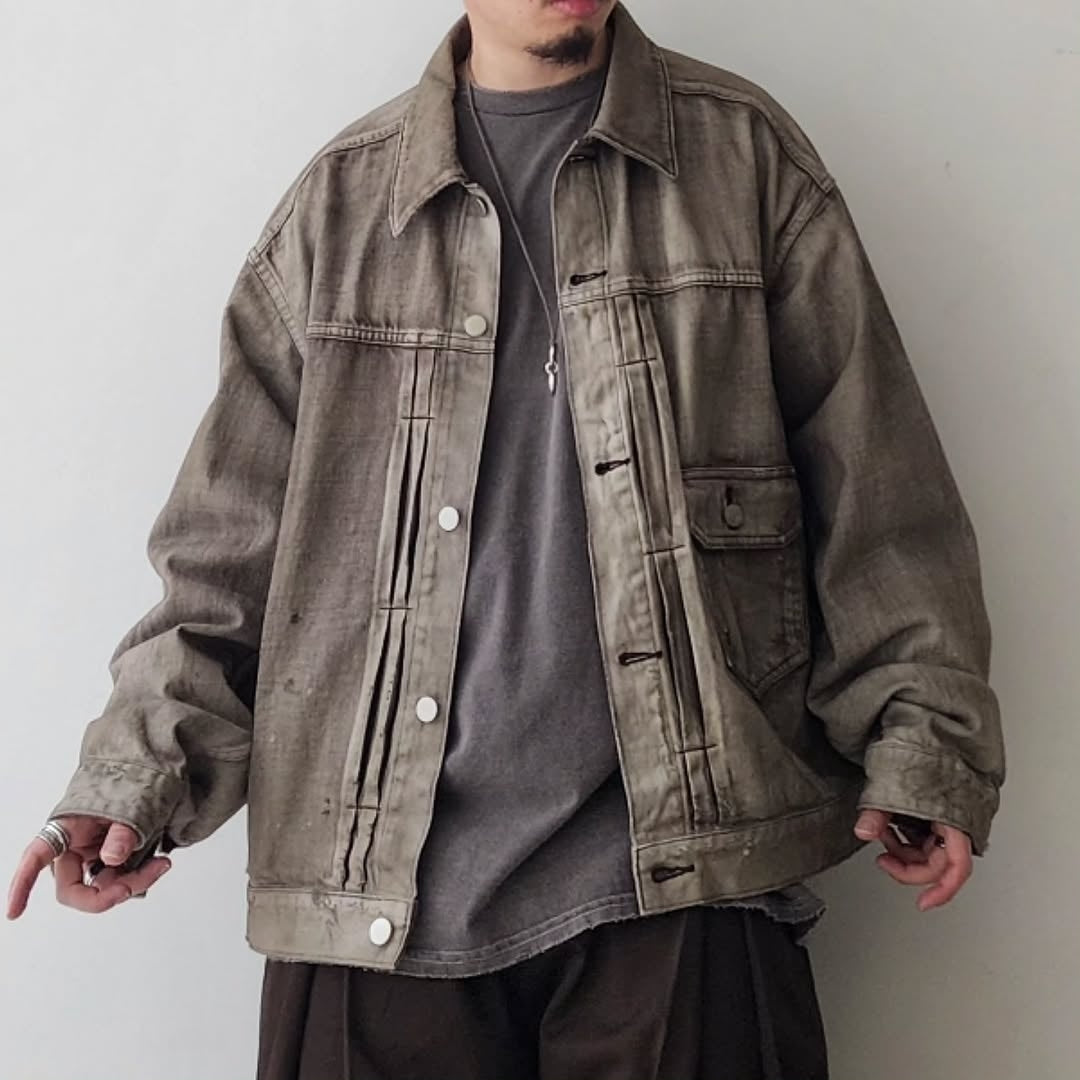 ANCELLM / Aging Denim Jacket