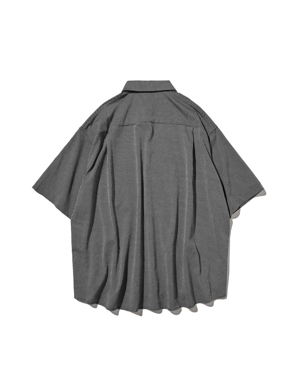 CLESSTE / Mini Grid Check 36G Knit Everyday S/S Shirt (Black x White)