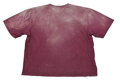 THE JEAN PIERRE / Signature Pigmentdye Grunge Destroy SS Tee (Bordeaux)