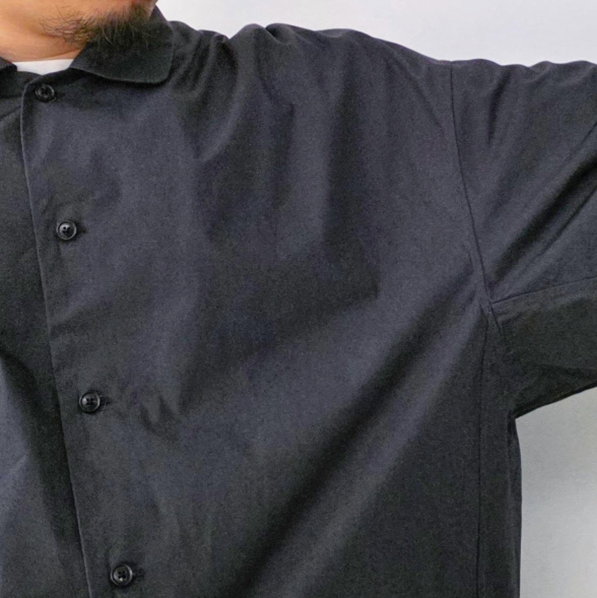 NONNOTTE / Draping Shirt 001 (Obsidian)