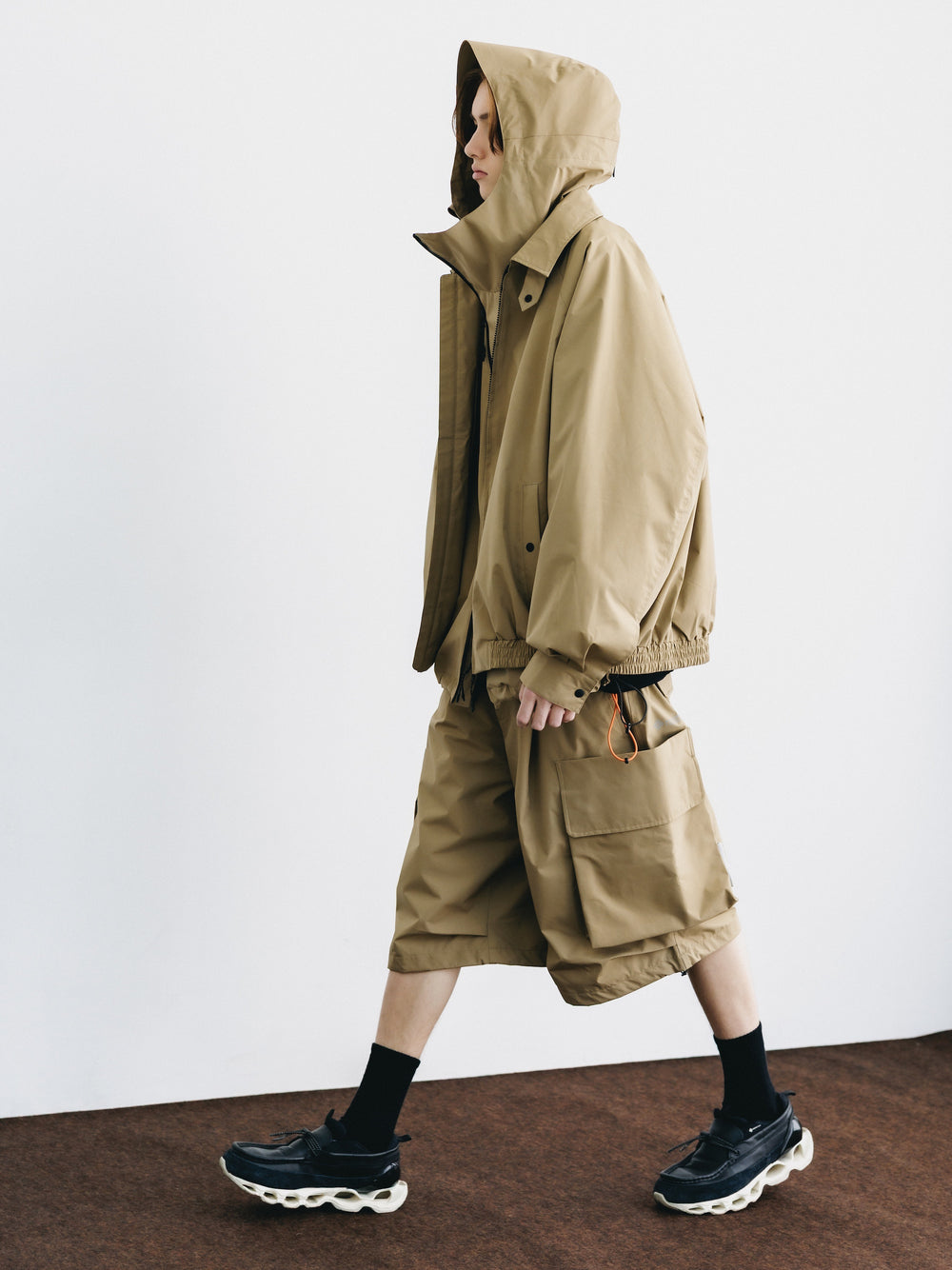 CLESSTE / +Phenix Windstopper ® By Gore-tex Labs City Military Half Pants (Camel Beige)