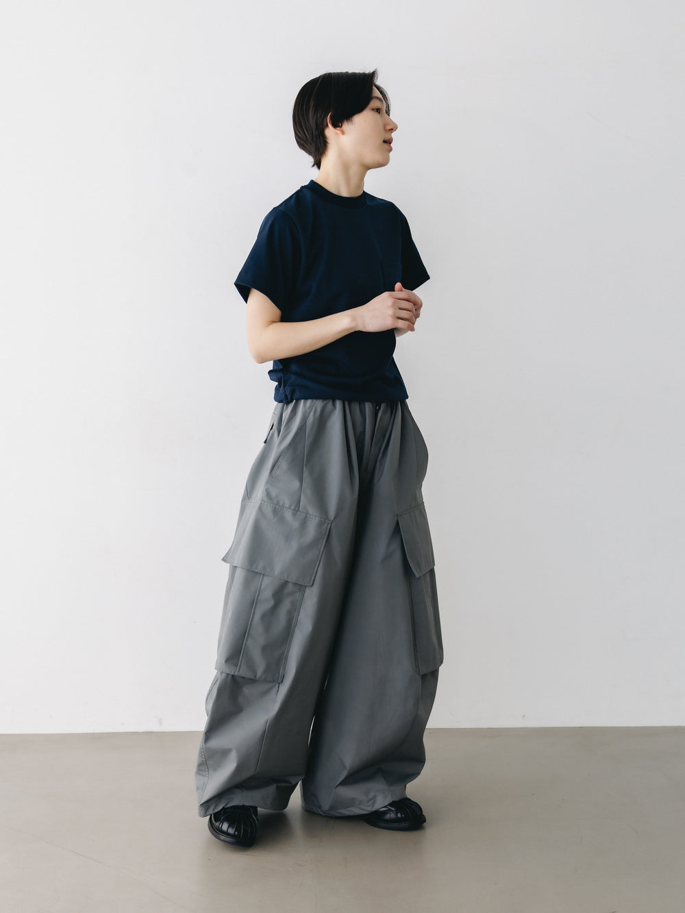 CLESSTE / +Phenix Windstopper ® By Gore-tex Labs City Mega Pocket Balloon Cargo Pants (Charcoal Gray)