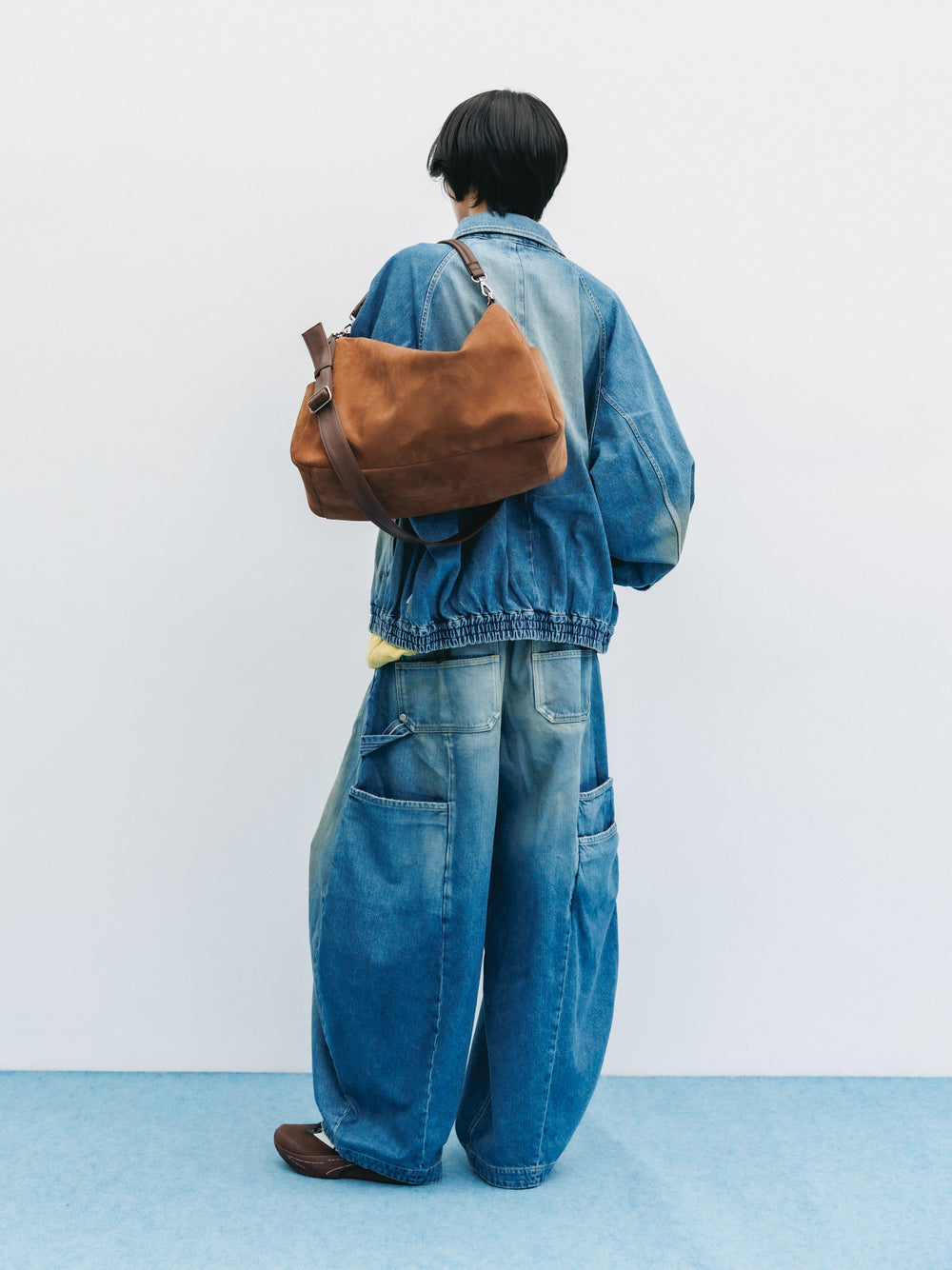 CLESSTE / Suede Day Off Bag Large (Brown)