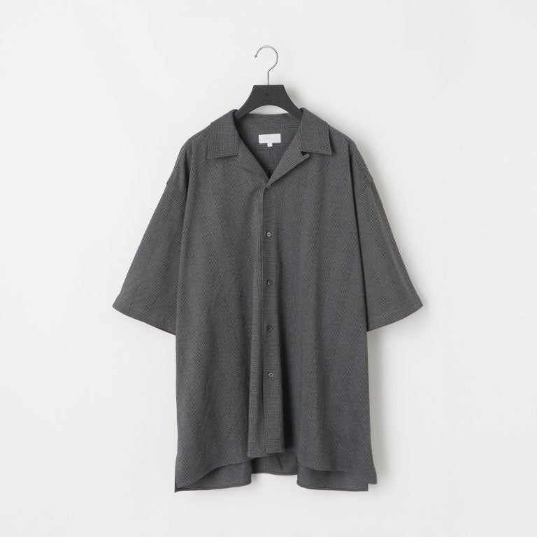 KANEMASA PHIL / 28G Loop Yarn Glen Check Ether Shirt (Grey)