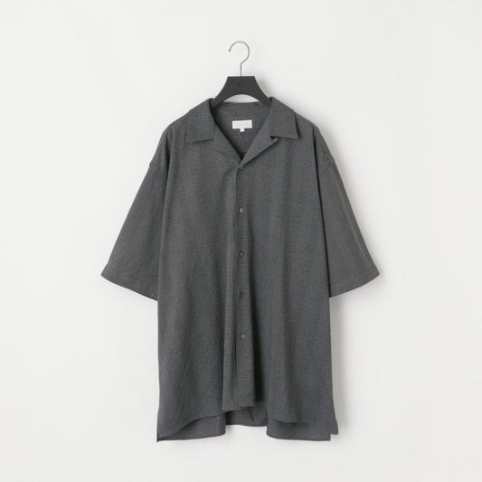 KANEMASA PHIL / 28G Loop Yarn Glen Check Ether Shirt (Grey)