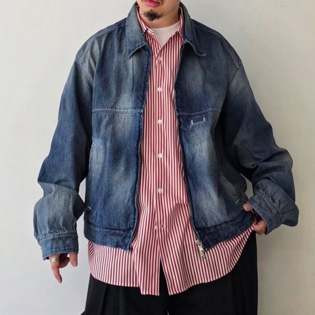 ANCELLM / Denim Zipup Jacket (Indigo)