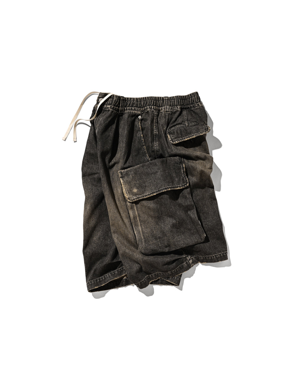 CLESSTE / Vintage Dyed Selvedge Denim City Military Half Pants (Vintage Black)