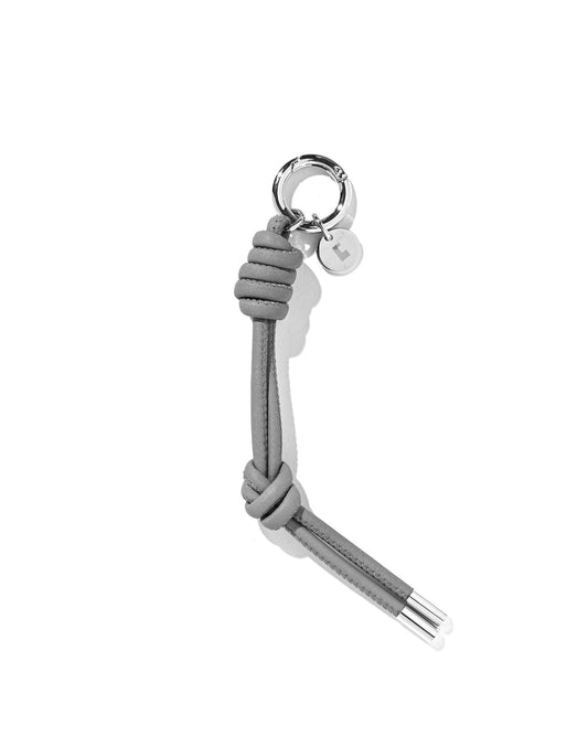 CLESSTE / Leather Knot Charm For ITTI (Gray)