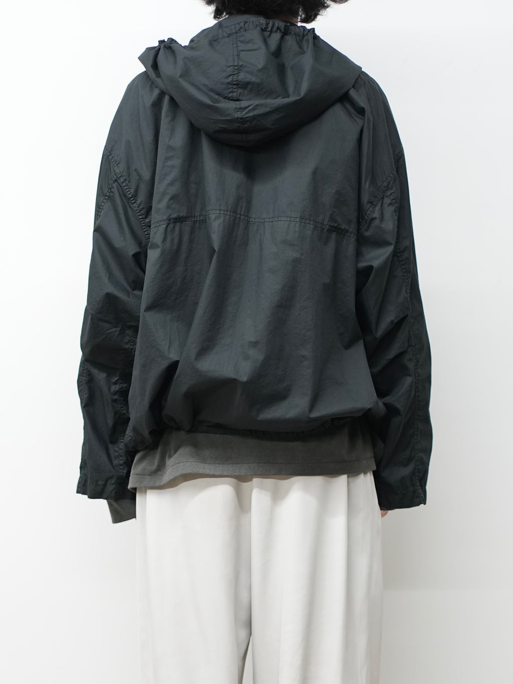 ANCELLM / Hooded Field Shirt Jacket (Black)