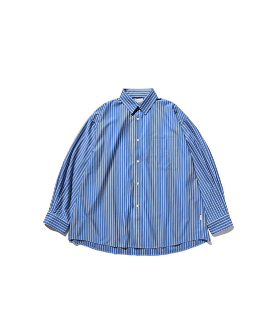 CLESSTE / 46G Knit Everyday L/S Shirt (Sax Blue Stripe)