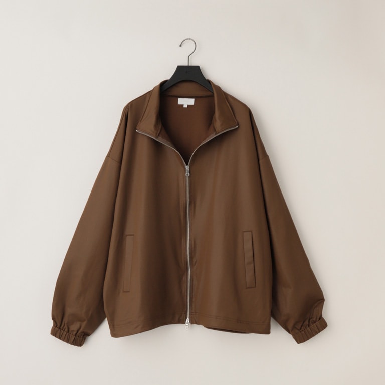 KANEMASA PHIL / 36G ECONYL Embossed Blouson (Brown)