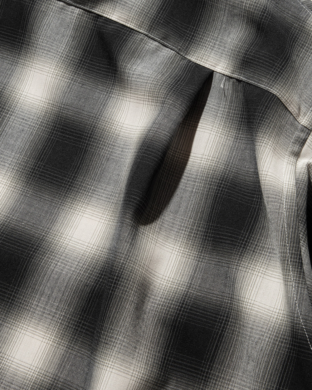 CLESSTE / Ombre Check Classic City S/S Shirt (Black)