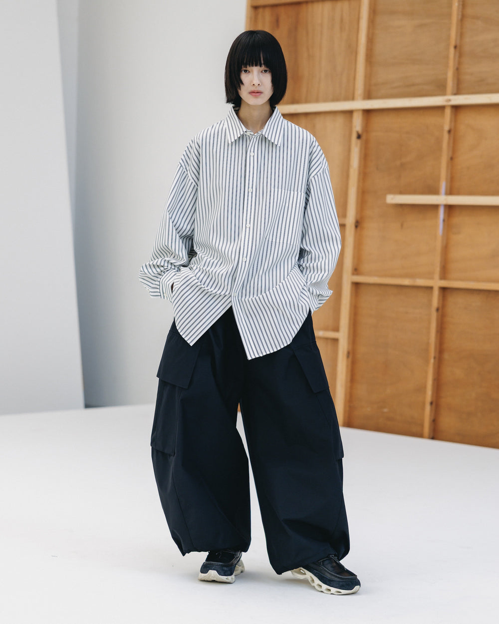 CLESSTE / +Phenix Windstopper ® By Gore-tex Labs City Mega Pocket Balloon Cargo Pants (Black)