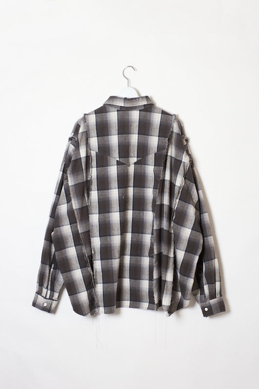 DISCOVERED / Switch Nel Shirts (Black)