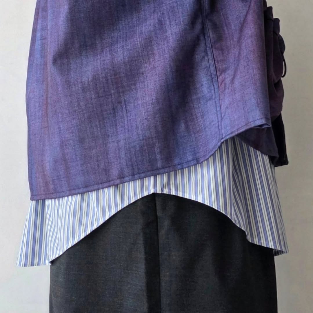 THE JEAN PIERRE / Urban Wool Tech Pyjama Shirt (Bordeaux)