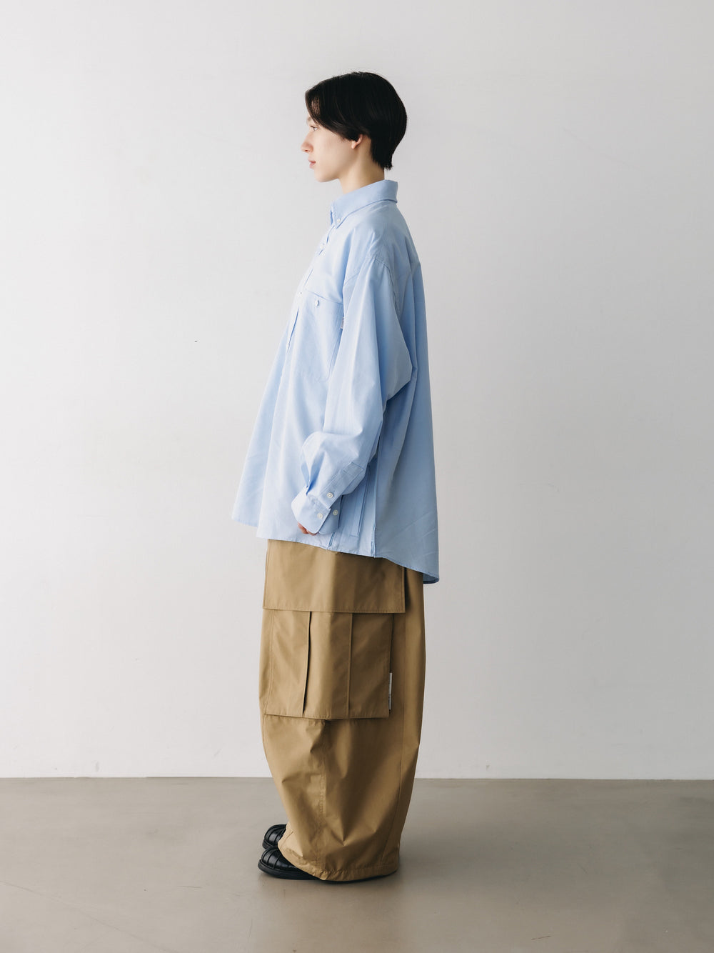 CLESSTE / +Phenix Windstopper ® By Gore-tex Labs City Mega Pocket Balloon Cargo Pants (Camel Beige)
