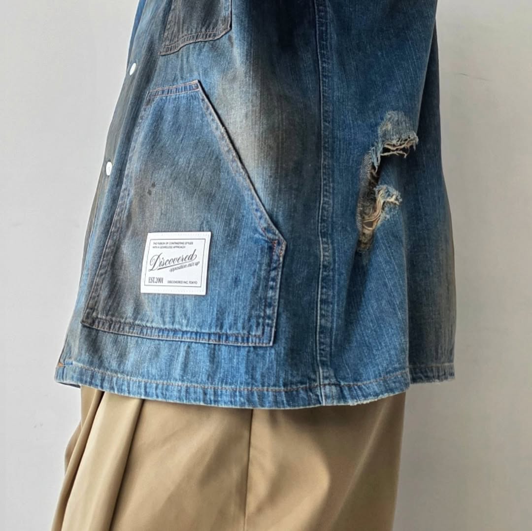 DISCOVERED / Short Sleeve Denim Shirts (Indigo)