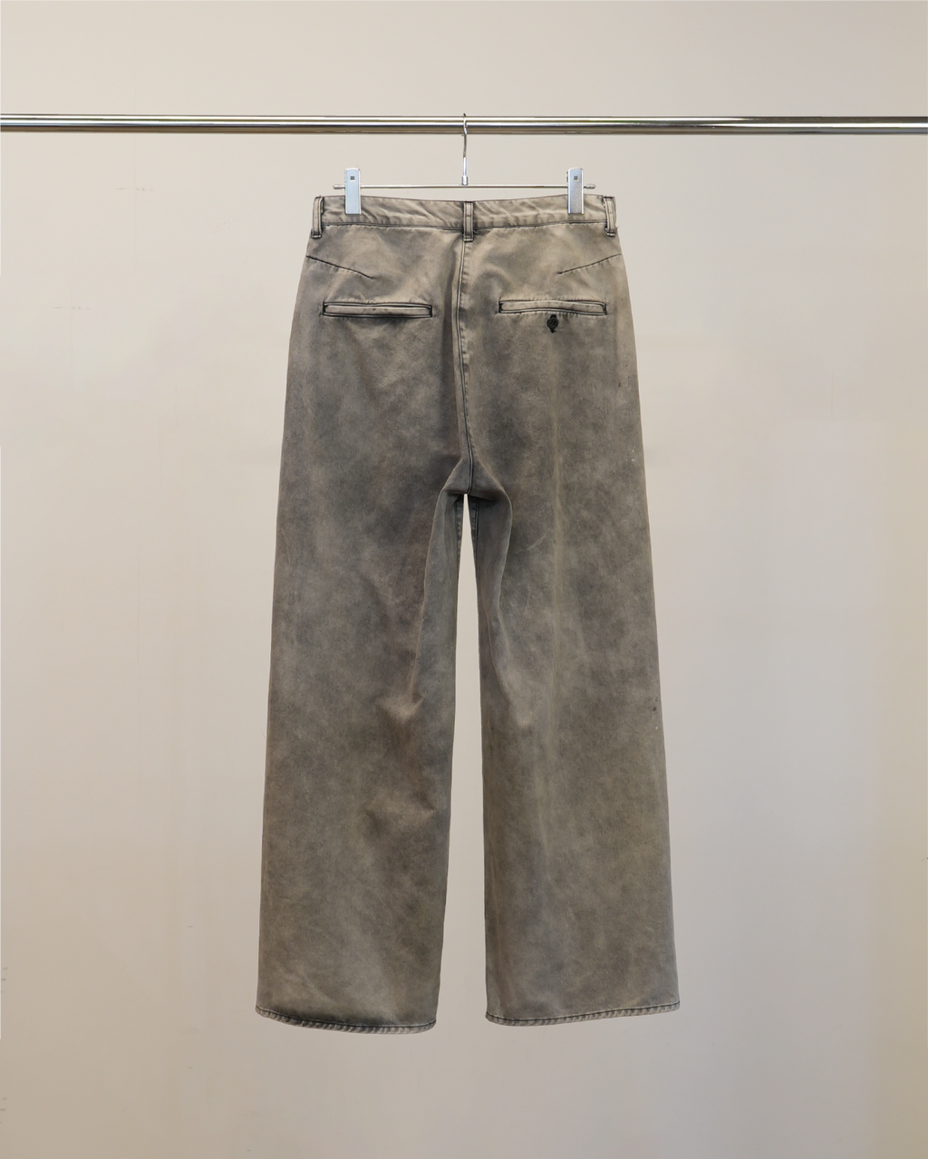 ANCELLM / Chino Wide Slacks (Black)