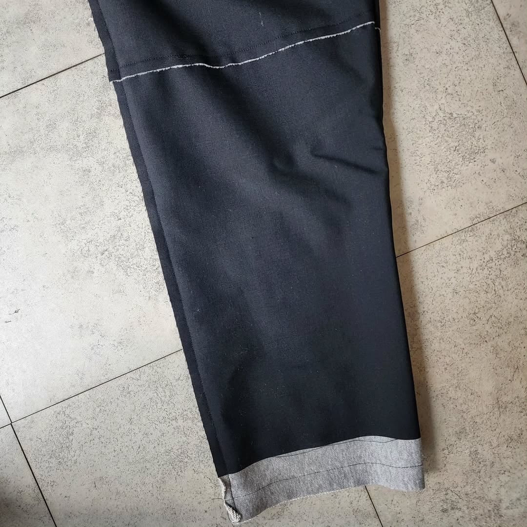 DISCOVERED / Suit Sweat Trousers (Black x Gray)