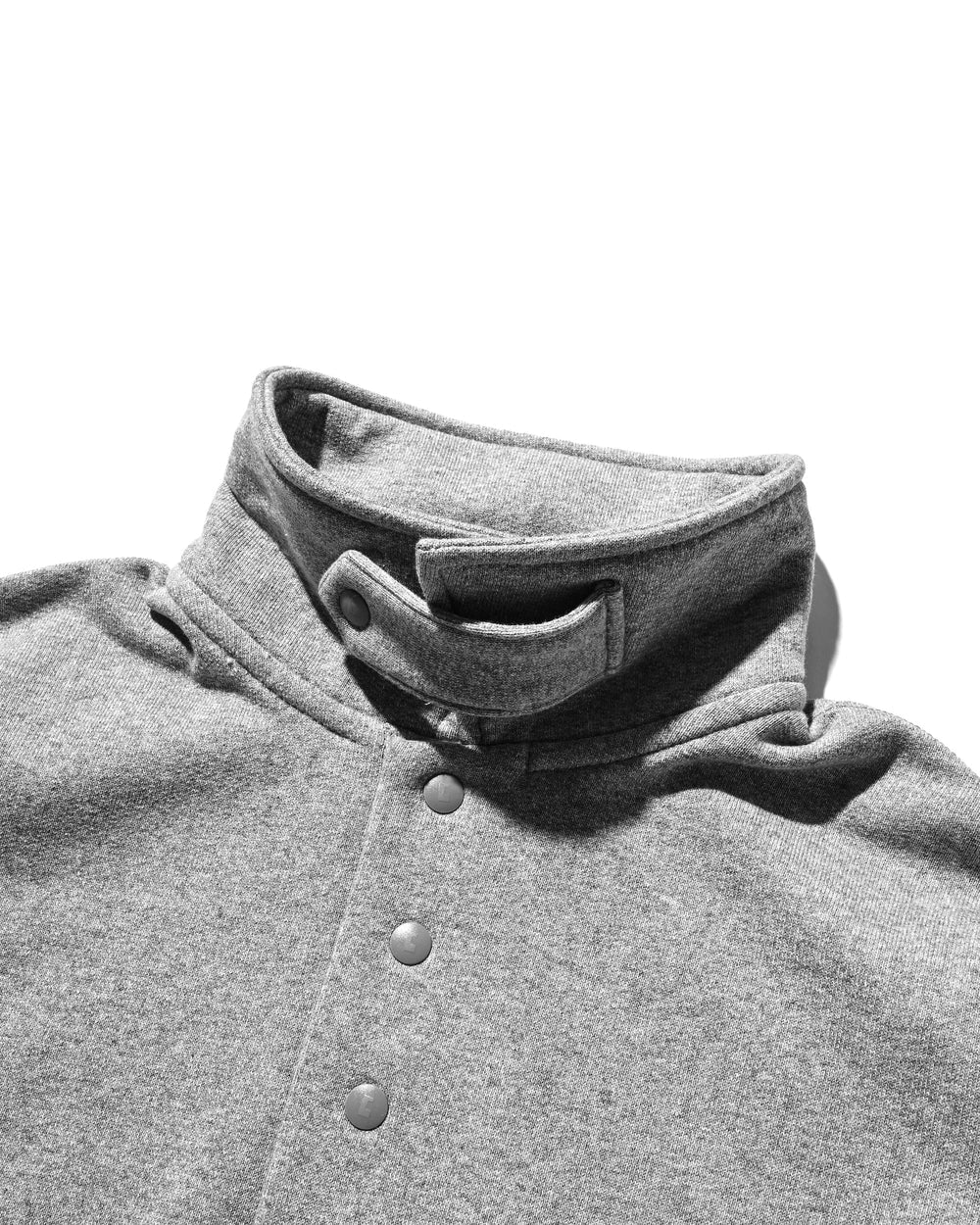 CLESSTE / Half Snap Sweat Shirt (Gray)